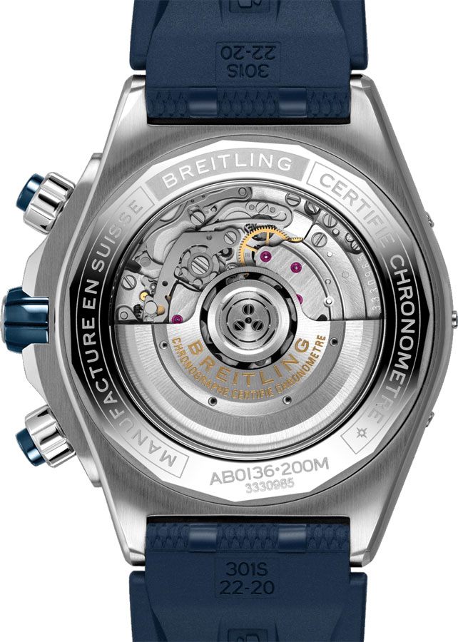 BREITLING Super Chronomat B01 44 Blue Dial Men'S Watch Ab0136161C1S1 4