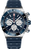 BREITLING Super Chronomat B01 44 Blue Dial Men'S Watch Ab0136161C1S1 1