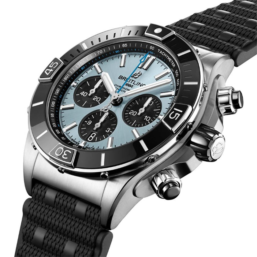 BREITLING Super Chronomat B01 44 Blue Dial Men'S Watch Pb0136251C1S1 2