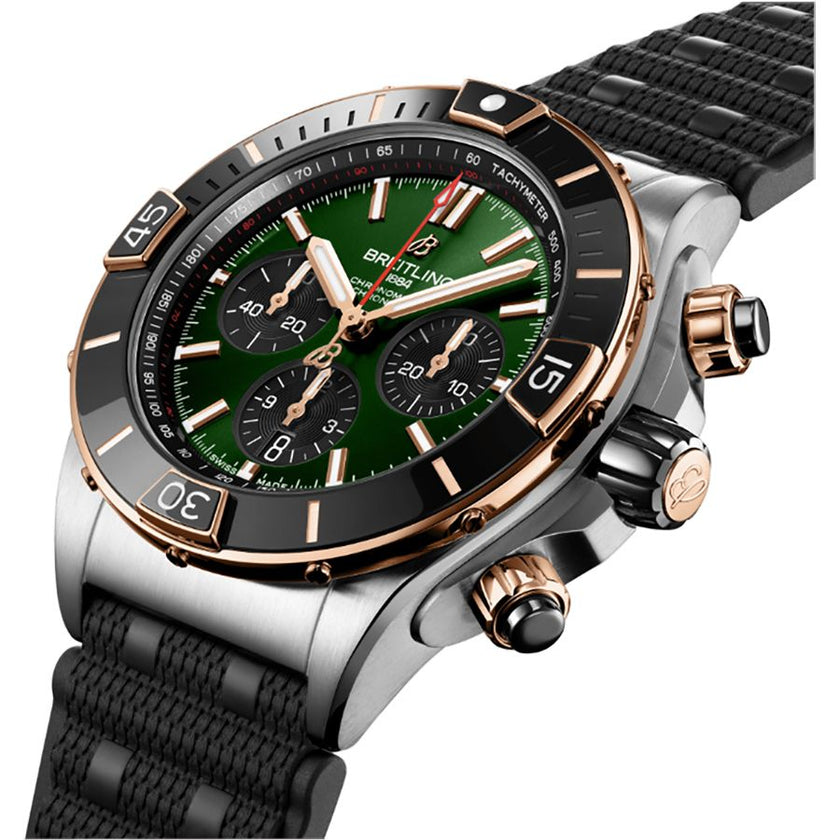 BREITLING Super Chronomat B01 44 Chronograph Men'S Watch Ub0136251L1S1 2