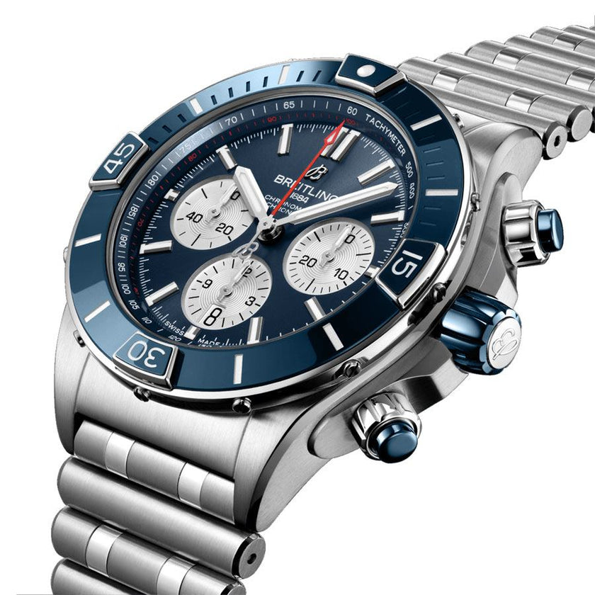 BREITLING Super Chronomat B01 44 Men'S Watch Ab0136161C1A1 2