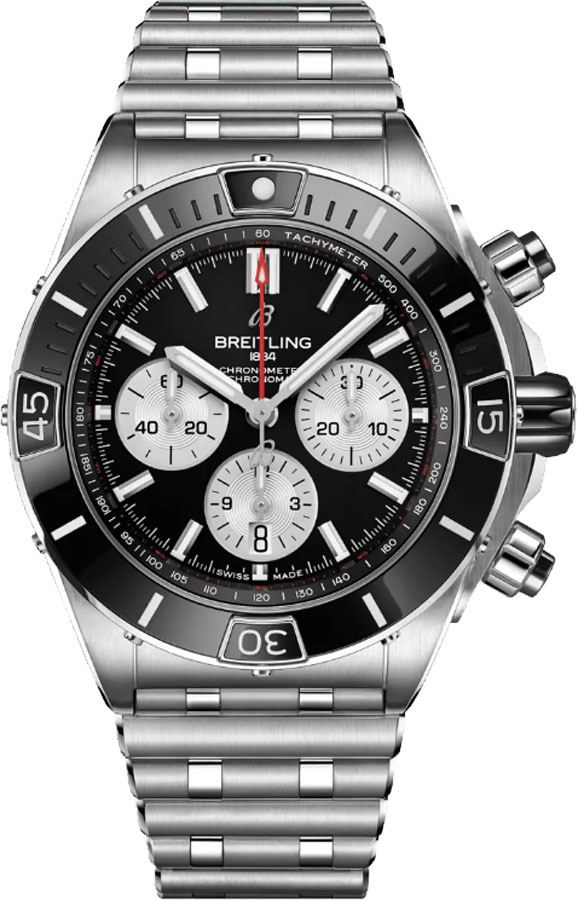 BREITLING Super Chronomat B01 44 Steel Men'S Watch Ab0136251B1A1 1