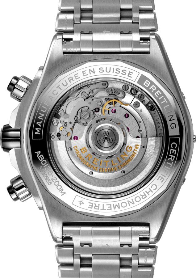 BREITLING Super Chronomat B01 44 Steel Men'S Watch Ab0136251B1A1 3