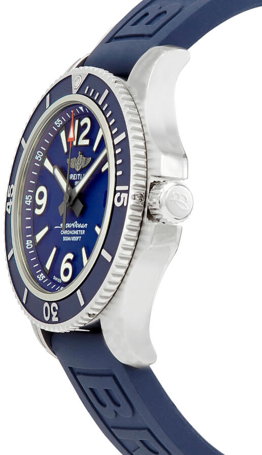 BREITLING Superocean 42 Blue Rubber Strap Men'S Watch A17366D81C1S2 2