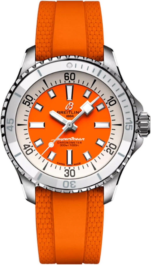 BREITLING Superocean Automatic 36 Orange Women'S Watch A17377211O1S1 1