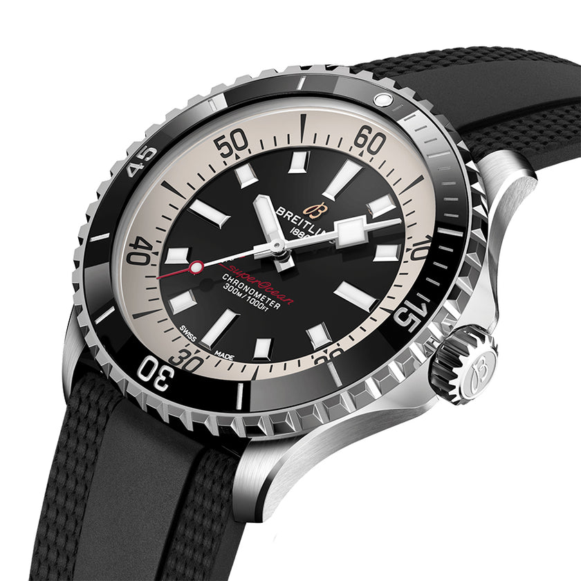 BREITLING Superocean Automatic 42 Black Men'S Diving Watch A17375211B1S1 2