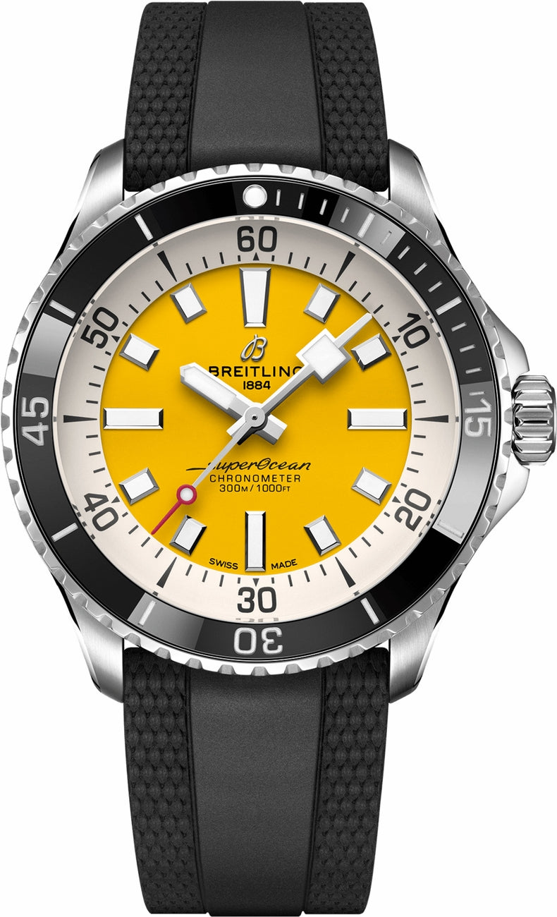 BREITLING Superocean Automatic 42 Yellow Dial Men'S Watch A17375211I1S1 1