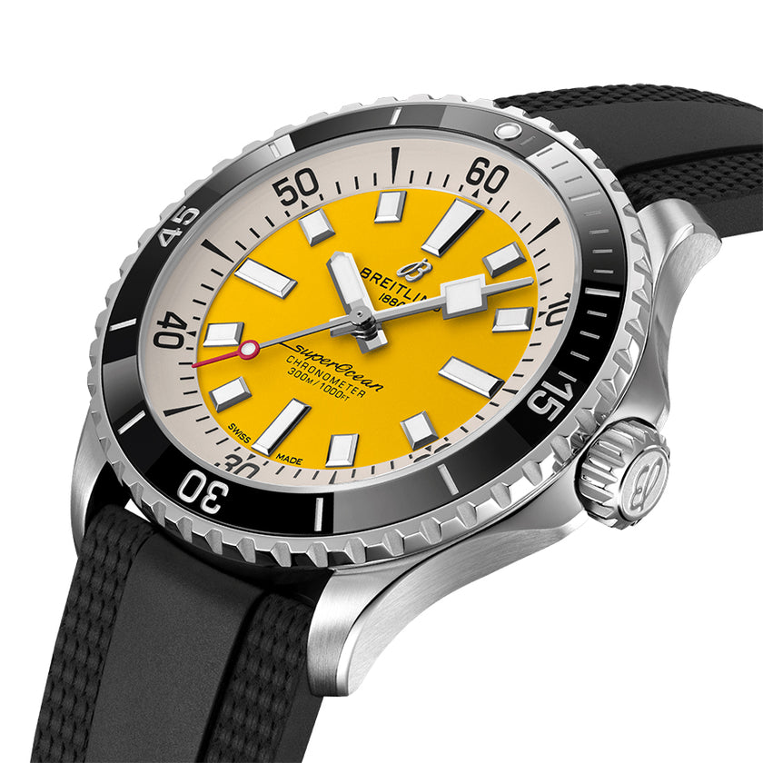 BREITLING Superocean Automatic 42 Yellow Dial Men'S Watch A17375211I1S1 2