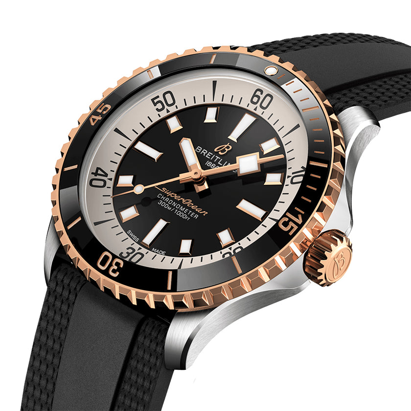BREITLING Superocean Automatic 42 Steel & Rose Gold Men'S Watch U17375211B1S1 2