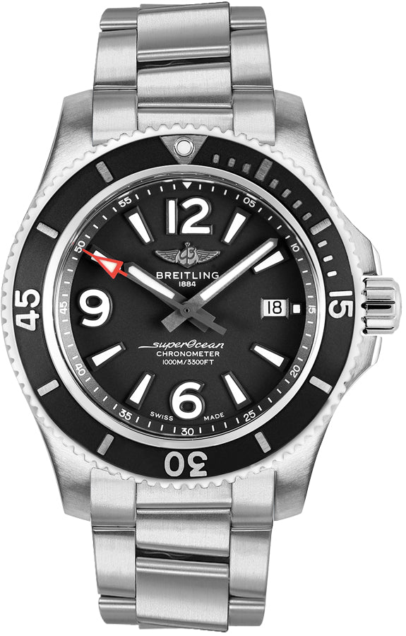 BREITLING Superocean Automatic 44 Black Dial Men'S Watch A17367D71B1A1 1