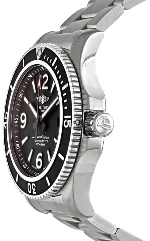 BREITLING Superocean Automatic 44 Black Dial Men'S Watch A17367D71B1A1 2