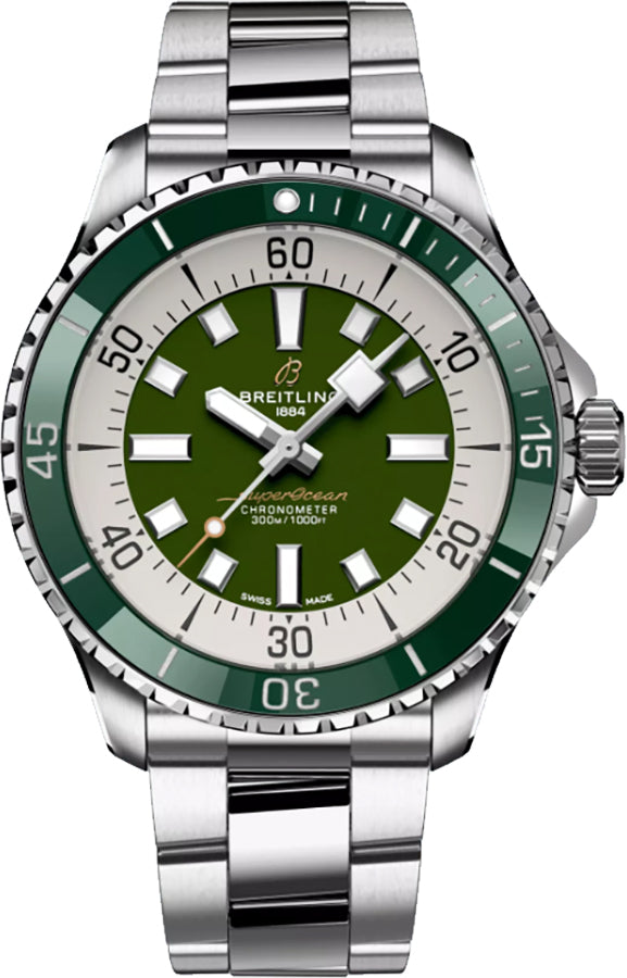 BREITLING Superocean Automatic 44 Green Men'S Watch A17376A31L1A1 1