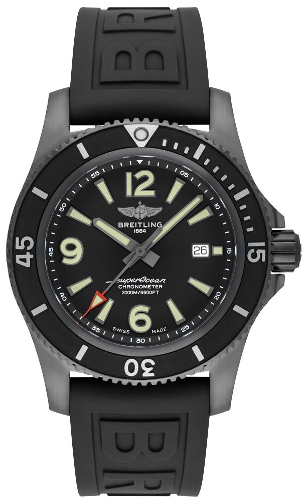 BREITLING Superocean Automatic 46 Black Steel Men'S Watch M17368B71B1S2 1