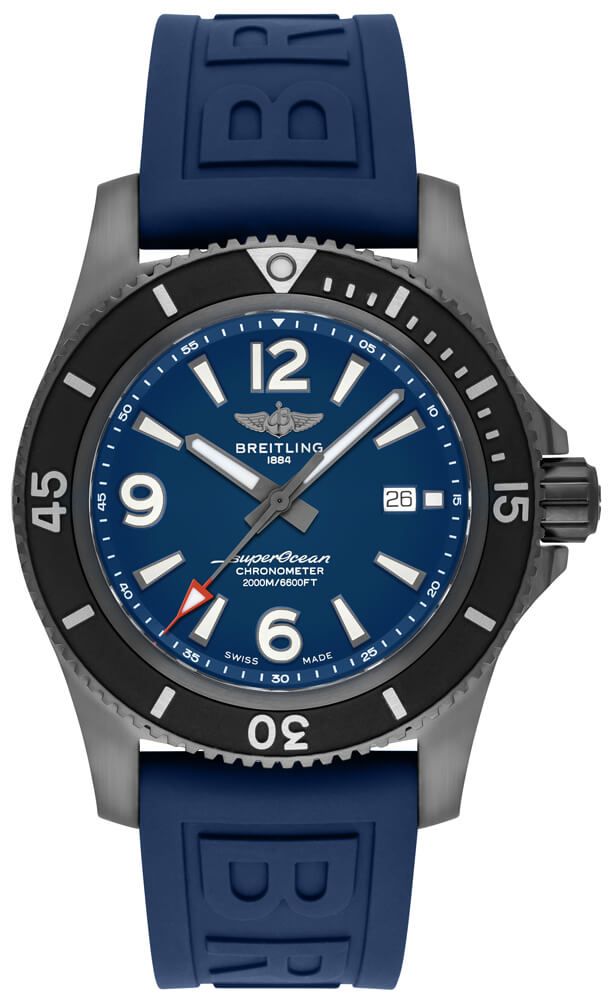 BREITLING Superocean Automatic Black Steel Men'S Watch M17368D71C1S2 1