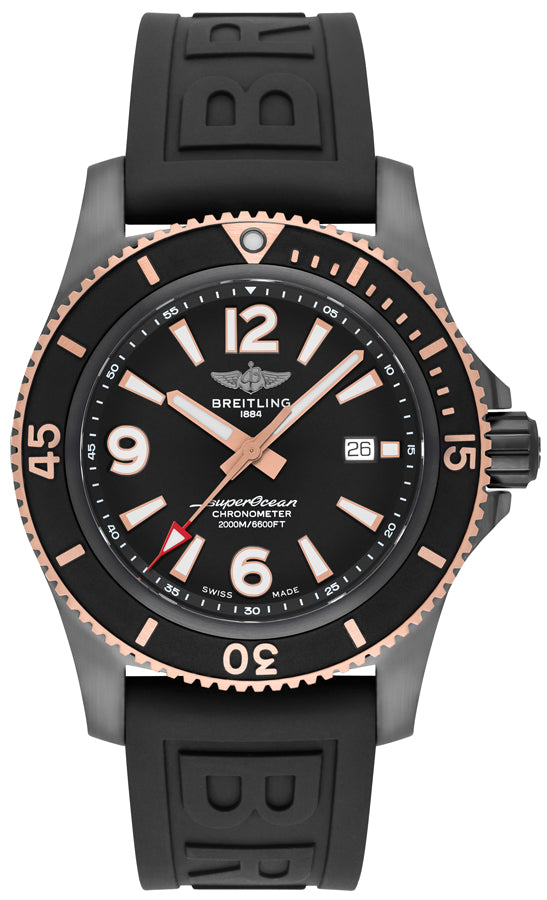 BREITLING Superocean Automatic 46 Black Steel Men'S Watch U17368221B1S1 1
