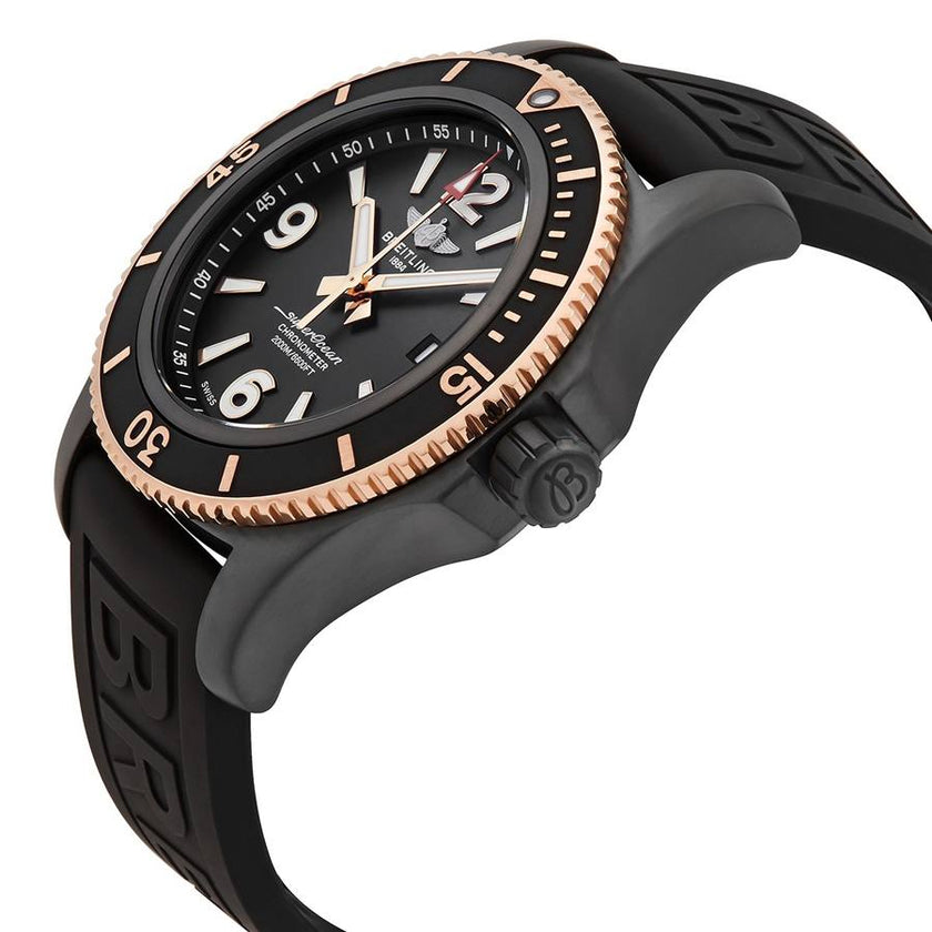 BREITLING Superocean Automatic 46 Black Steel Men'S Watch U17368221B1S1 2