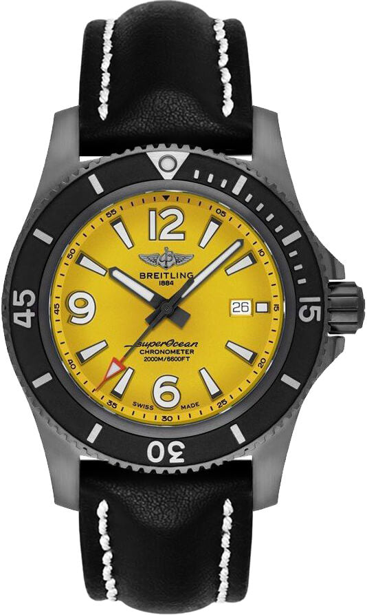 BREITLING Superocean Automatic Yellow Dial Men'S Watch M17368D71I1X1 1