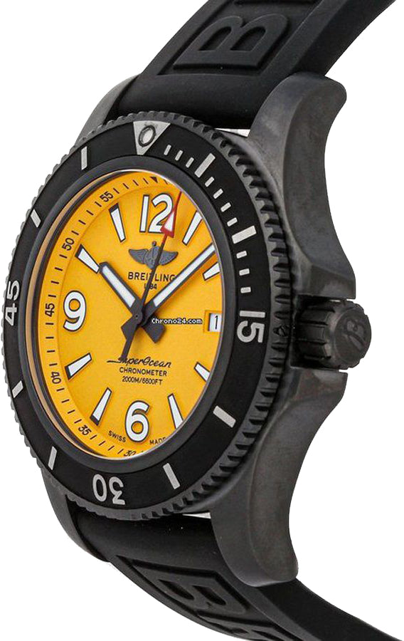 BREITLING Superocean Automatic Yellow Dial Men'S Watch M17368D71I1S2 3