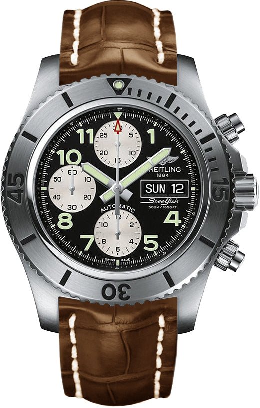BREITLING Superocean Chronograph Steelfish Black Dial Men'S Watch A13341C3/Bd19-739P 1