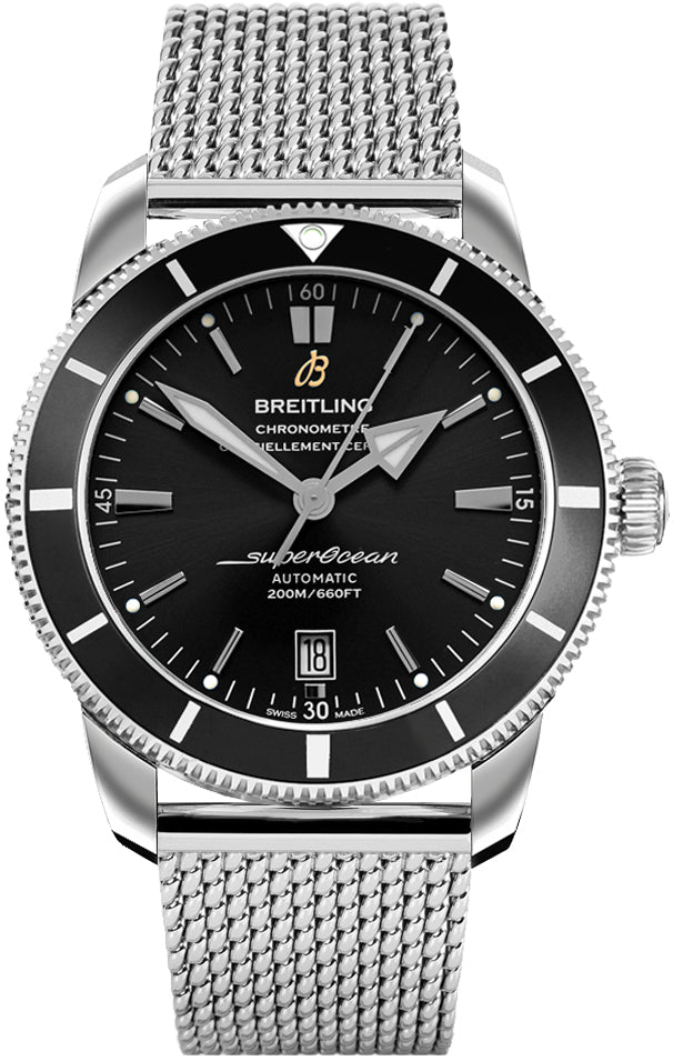 BREITLING Superocean Heritage Ii 46 Black Dial Steel Men'S Watch Ab2020121B1A1 1
