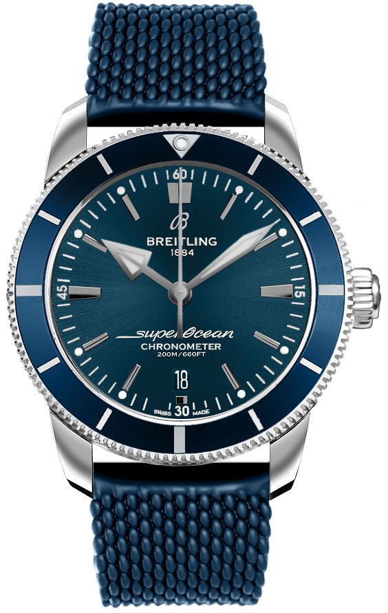 BREITLING Superocean Heritage Ii B20 Automatic 44 Blue Rubber Men'S Watch Ab2030161C1S1 1