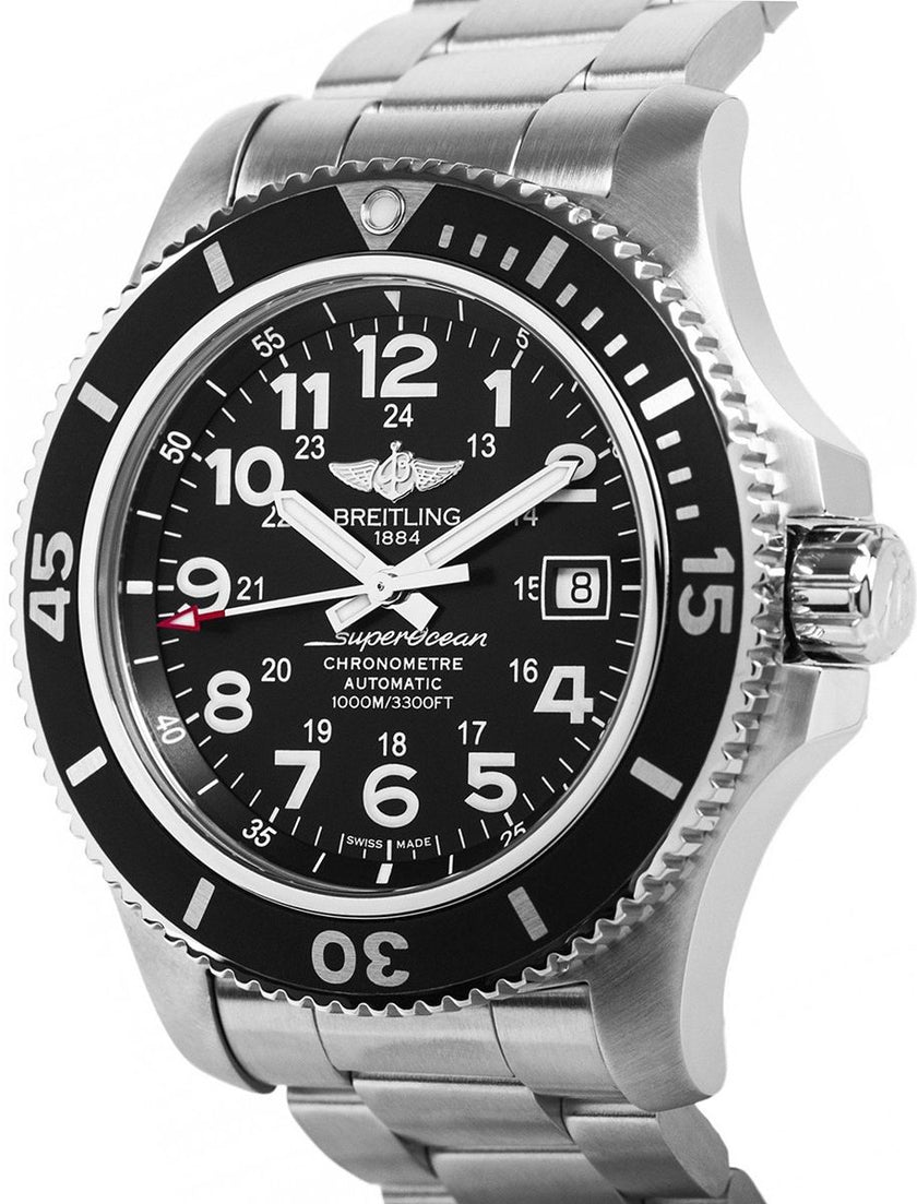 BREITLING Superocean Ii 44 Black Dial Steel Men'S Watch A17392D71B1A1 2