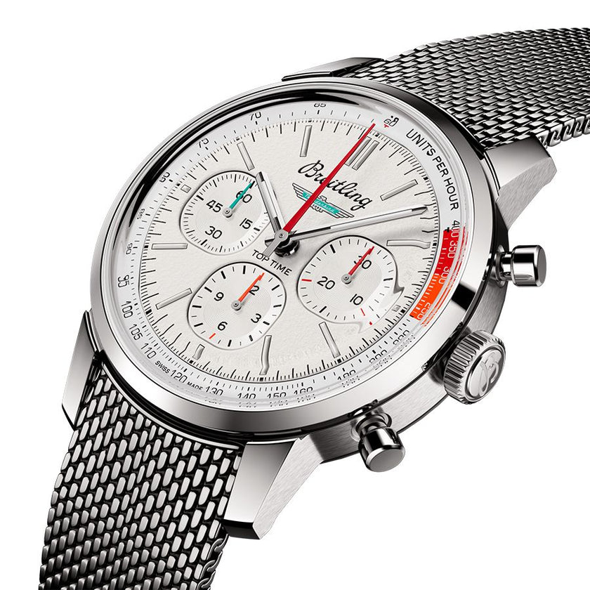 BREITLING Top Time B01 Ford Thunderbird Steel Men'S Watch Ab01766A1A1A1 2