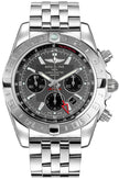 BREITLING Chronomat 44 Gmt Chronograph Grey Dial Men'S Watch Ab042011/F561-375A 1