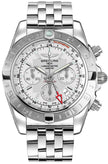 BREITLING Chronomat 44 Gmt Silver Dial Men'S Watch Ab042011/G745-375A 1