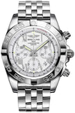 BREITLING Chronomat 44 Silver Dial Stainless Steel Men'S Sport Watch Ab011012/G676-375A 1