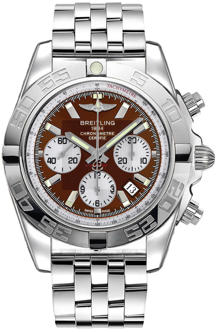 BREITLING Chronomat 44 Brown Dial Men'S Watch Ab011012/Q575-375A 1