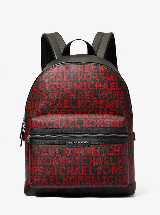 MICHAEL KORS Cooper Medium Graphic Logo Backpack - Bright Red image 0