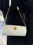 VERSACE Medusa Quilted Crossbody - White image 0