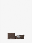 MICHAEL KORS  Signature Logo Wallet And Reversible Belt Gift Set - Brown/Black (Arriving In Delhi) image 1