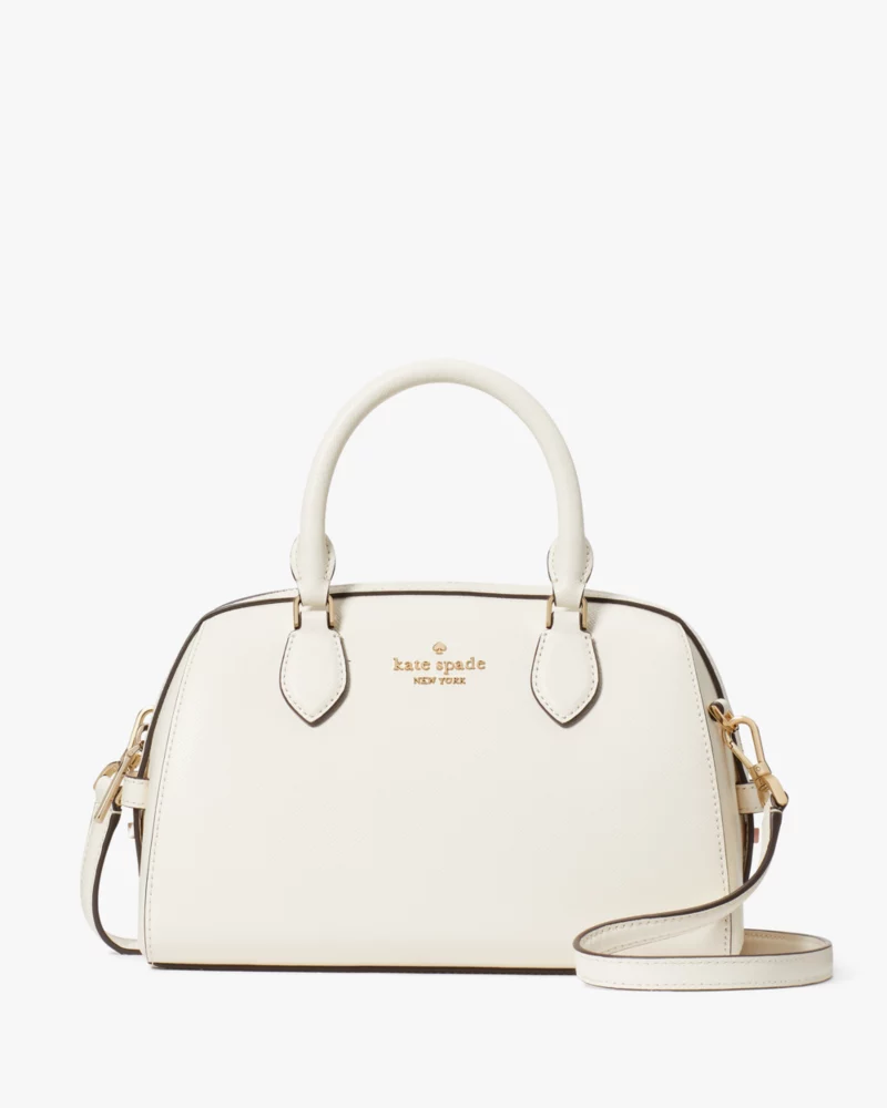 KATE SPADE  Madison Saffiano Leather Duffle Crossbody - Meringue image