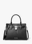 Michael Kors Hamilton Medium Leather Satchel - Black image 0
