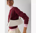 KATE SPADE Frankie Textured Patent Leather Small East West Shoulder - Meringue image 1