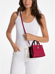 MICHAEL KORS Reed Extra-Small Pebbled Leather Satchel - Dk Raspberry image 1