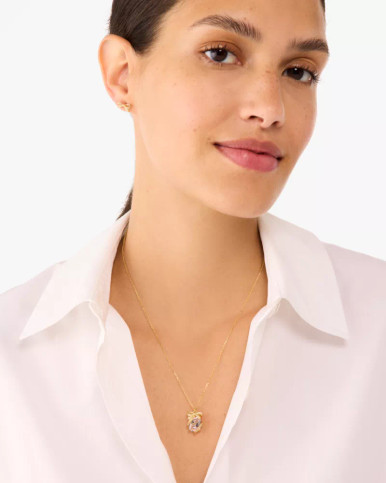 KATE SPADE Pave Present Pendant And Studs - Boxed image 1