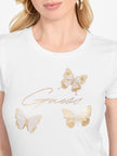 GUESS Eco Athalia Butterfly Tee - White image 2