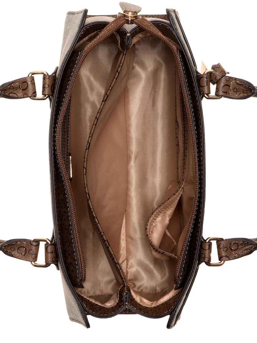 Guess Eldoria Enlarged Logo Satchel - Pink image 3