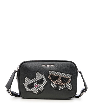 KARL LAGERFELD Maybelle Rhinestone Duo Camera Crossbody Bag image 2