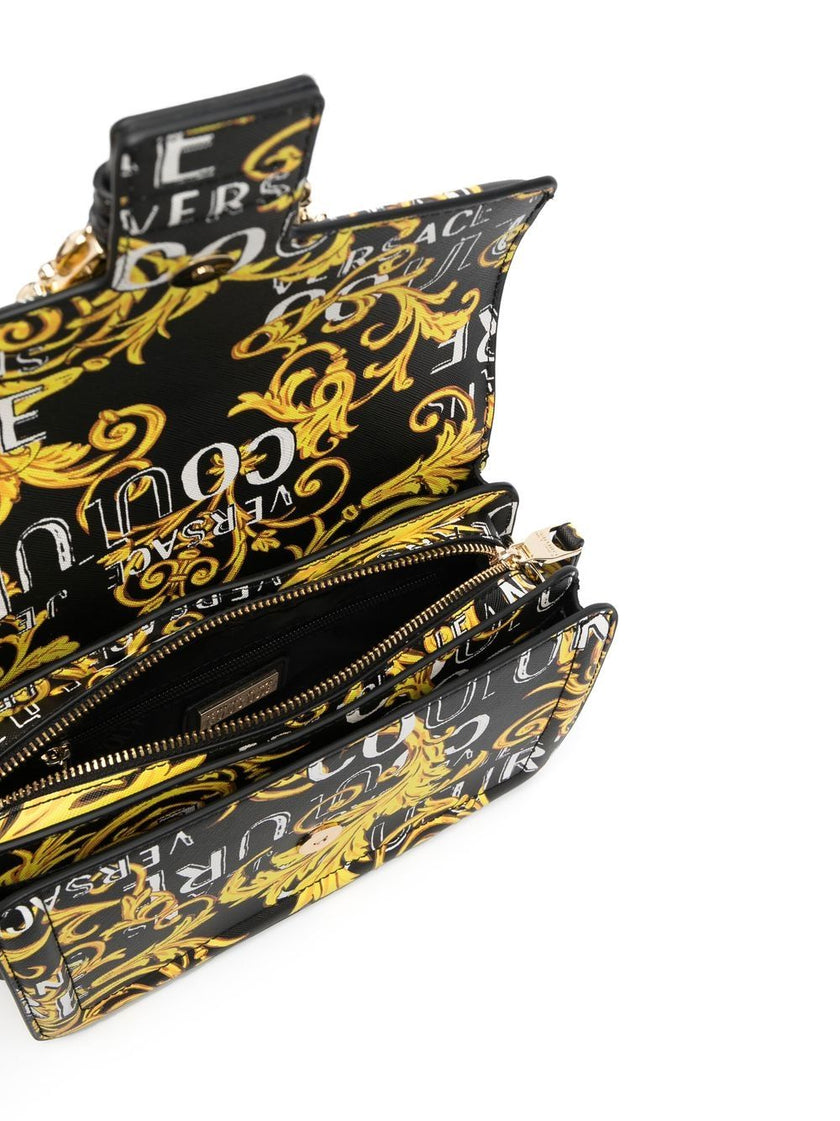 Versace Jeans Couture Barocco-print buckle-detail crossbody bag (Arriving In Delhi) image 1
