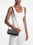 MICHAEL KORS Jet Set Medium Embellished Metallic Leather Clutch image 1