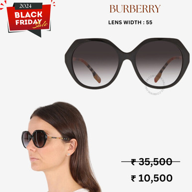 BURBERRY  Vanessa Grey Gradient Geometric Ladies Sunglasses 24 image 0