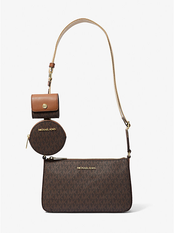 MICHAEL KORS Jet Set Logo Crossbody Bag with Case for Apple Airpods Pro® image 0