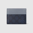 GUCCI Dusty Blue Trim GG Card Case image 0
