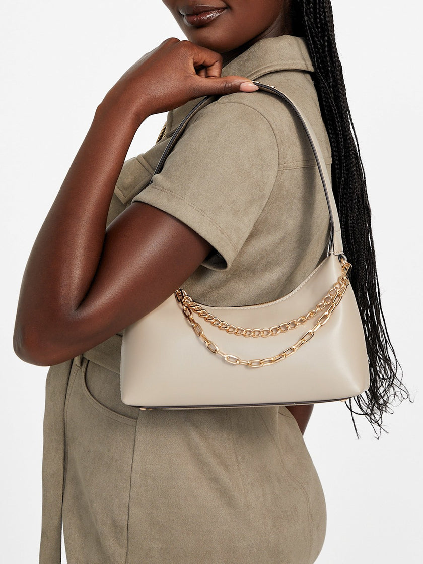 Guess Demelza Shoulder Bag - Beige image 1