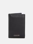 Guess Smooth Faux-Leather Bifold Wallet - Black image 0