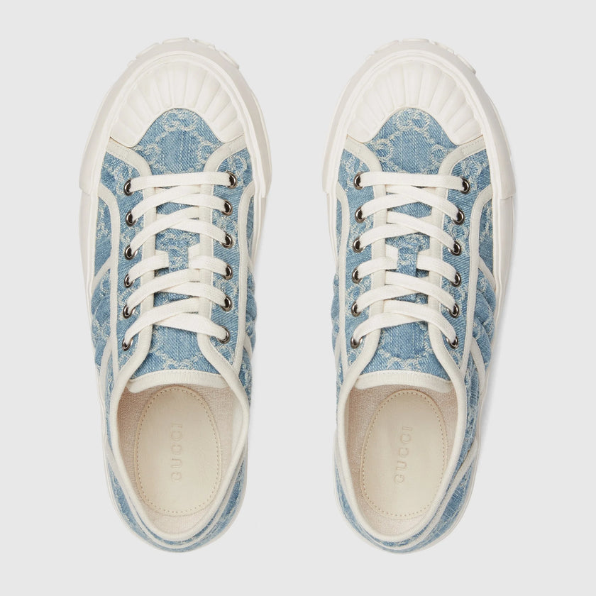 GUCCI Women's Chunky Sneaker - Light blue image 2